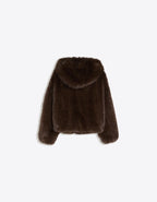 Blouson fourrure à capuche