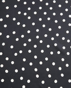 Foulard en satin motif pois