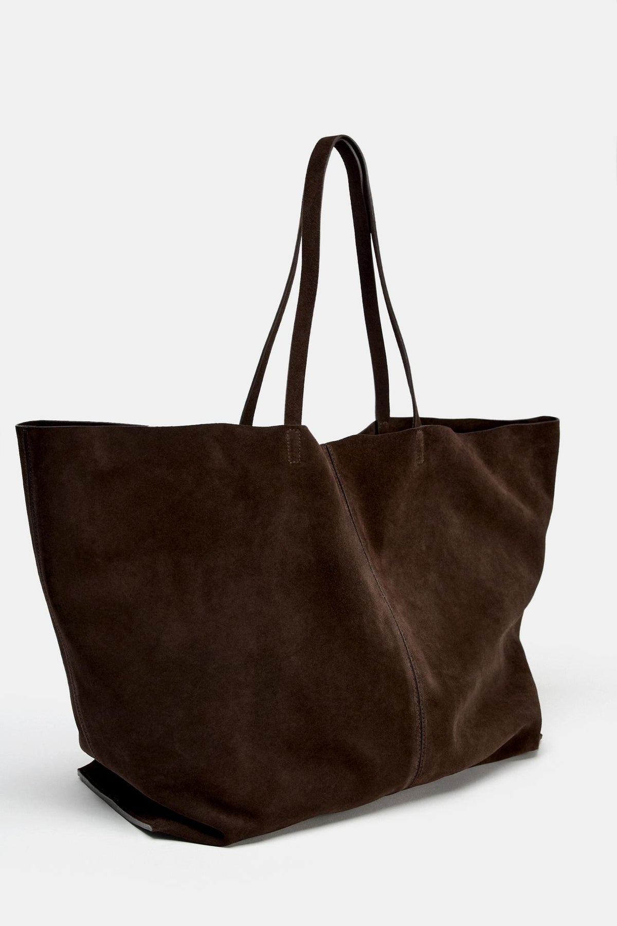 Maxi shopper en croute de cuir