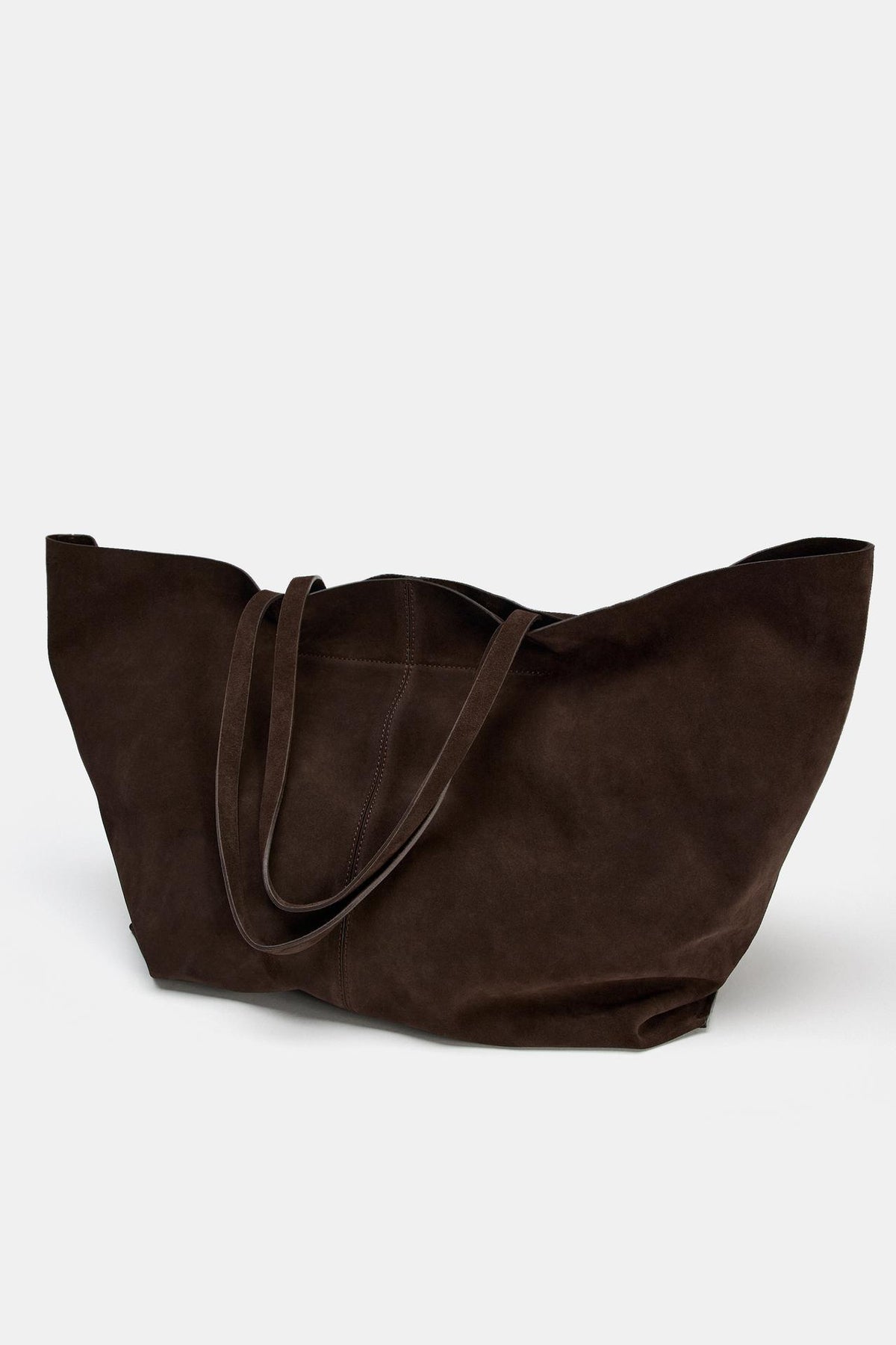 Maxi shopper en croute de cuir