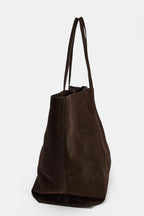 Maxi shopper en croute de cuir
