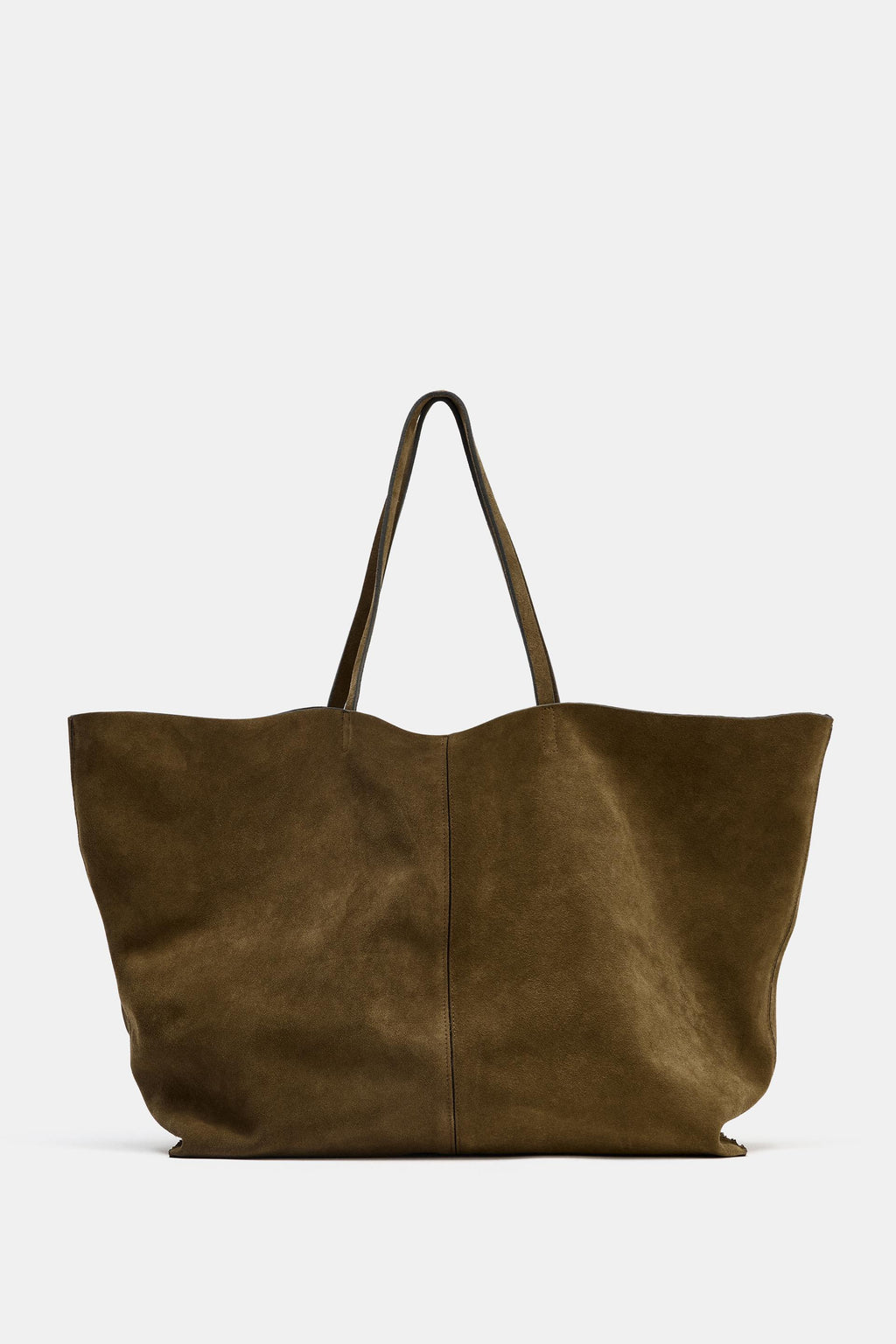 Maxi shopper en croute de cuir