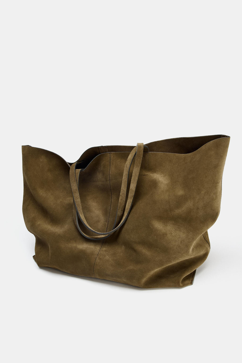 Maxi shopper en croute de cuir