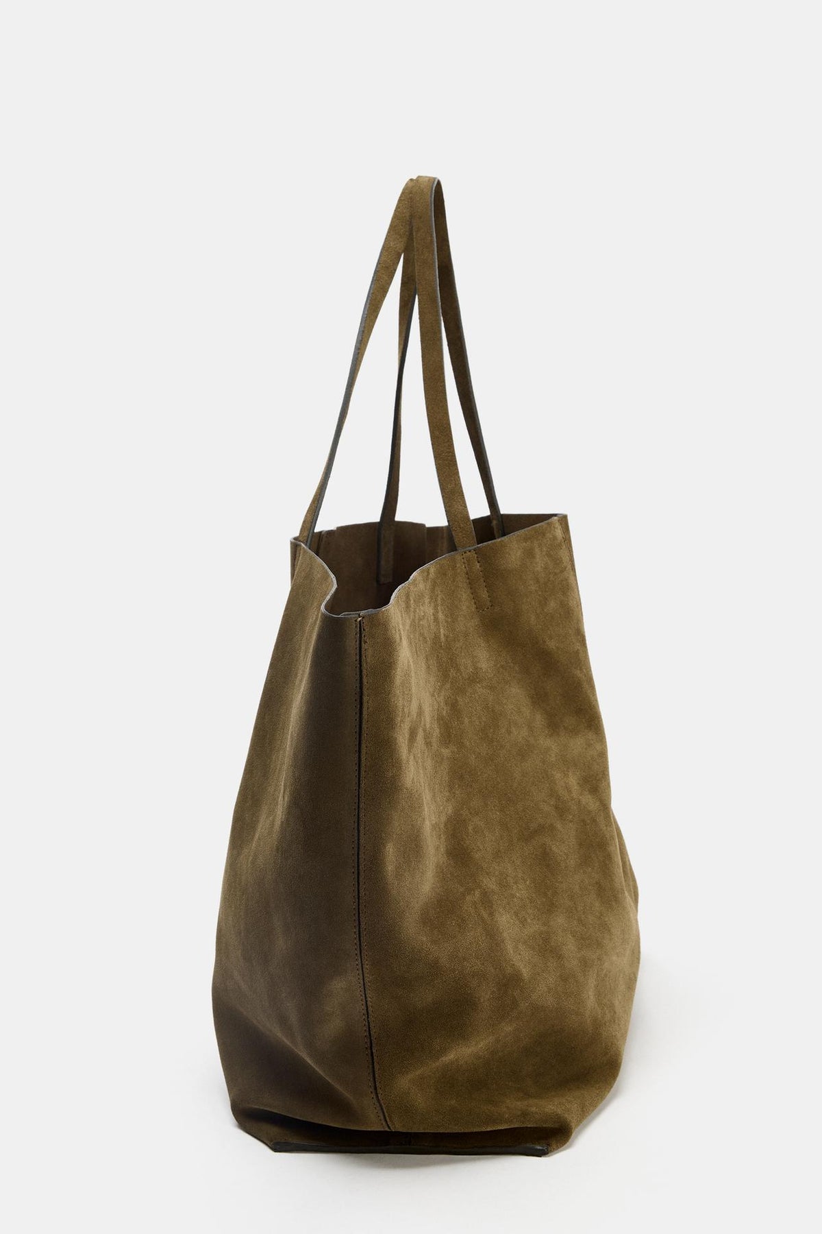 Maxi shopper en croute de cuir